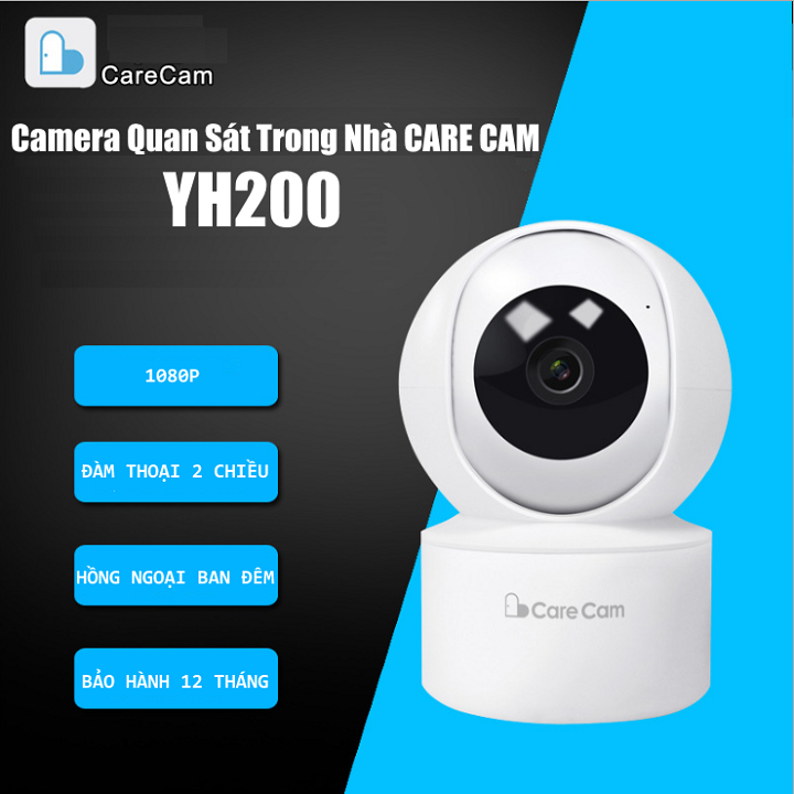 Camera Wifi- Camera Wifi IP- Camera Quan Sát Trong Nhà CARECAM 2.0- CC2020 (1080FullHD)