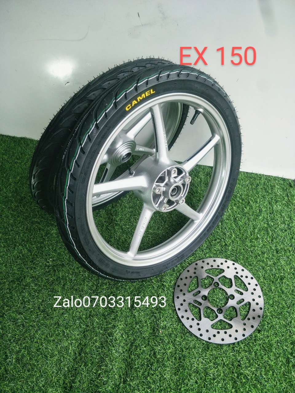 [HCM]CẶP BÁNH MÂM XMOD EX 135 150 KÈM ĐĨA TRƯỚC FULL VỎ CAMEI KHÔNG RUỘT
