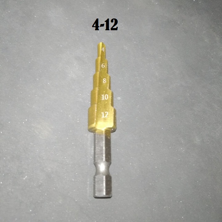 Mũi khoan tháp,bước titanium rãnh thẳng