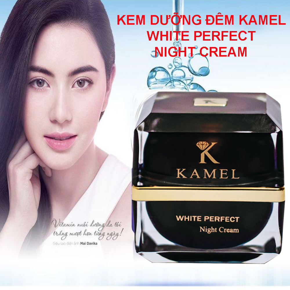 Kem dưỡng da, kem dưỡng da ban đêm kamel white perfect night cream chứa vitamin e giúp da chống lại sự lão hóa, cấp ẩm sâu và làm trắng da vô cùng hiệu quả