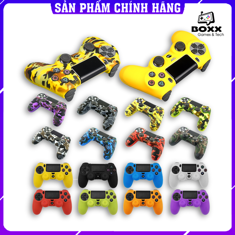 Bọc tay cầm PS4 Dualshock, ốp tay cầm PS4 nhiều màu lựa chọn