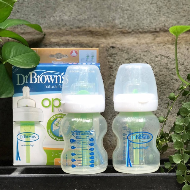 Bình sữa dr.browns option wide 150ml và 270ml