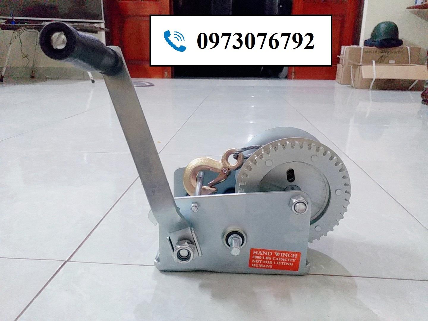 tời , tời quay tay 1000 LBS tải trọng cáp 10m