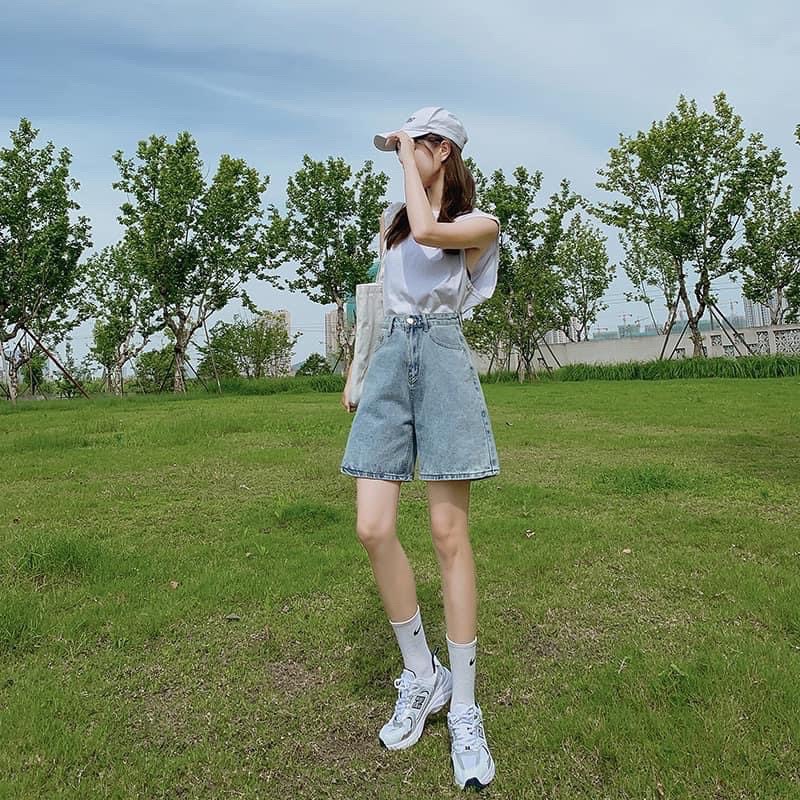 Quần jeans ngố trơn nữ siêu hot 003