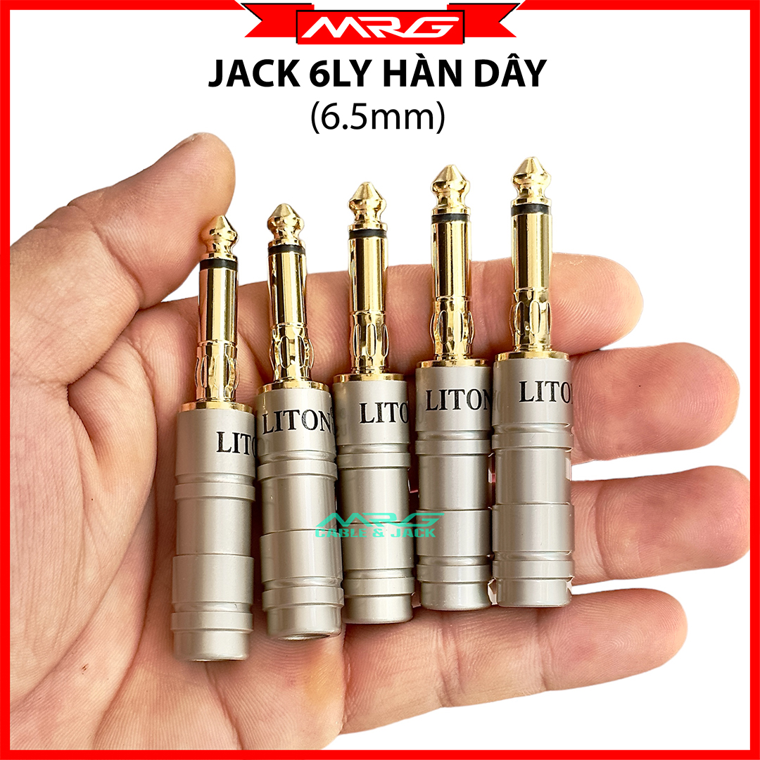 Jack 6.5 liton 6 ly hàn dây loại tốt, giá 1 chiếc.