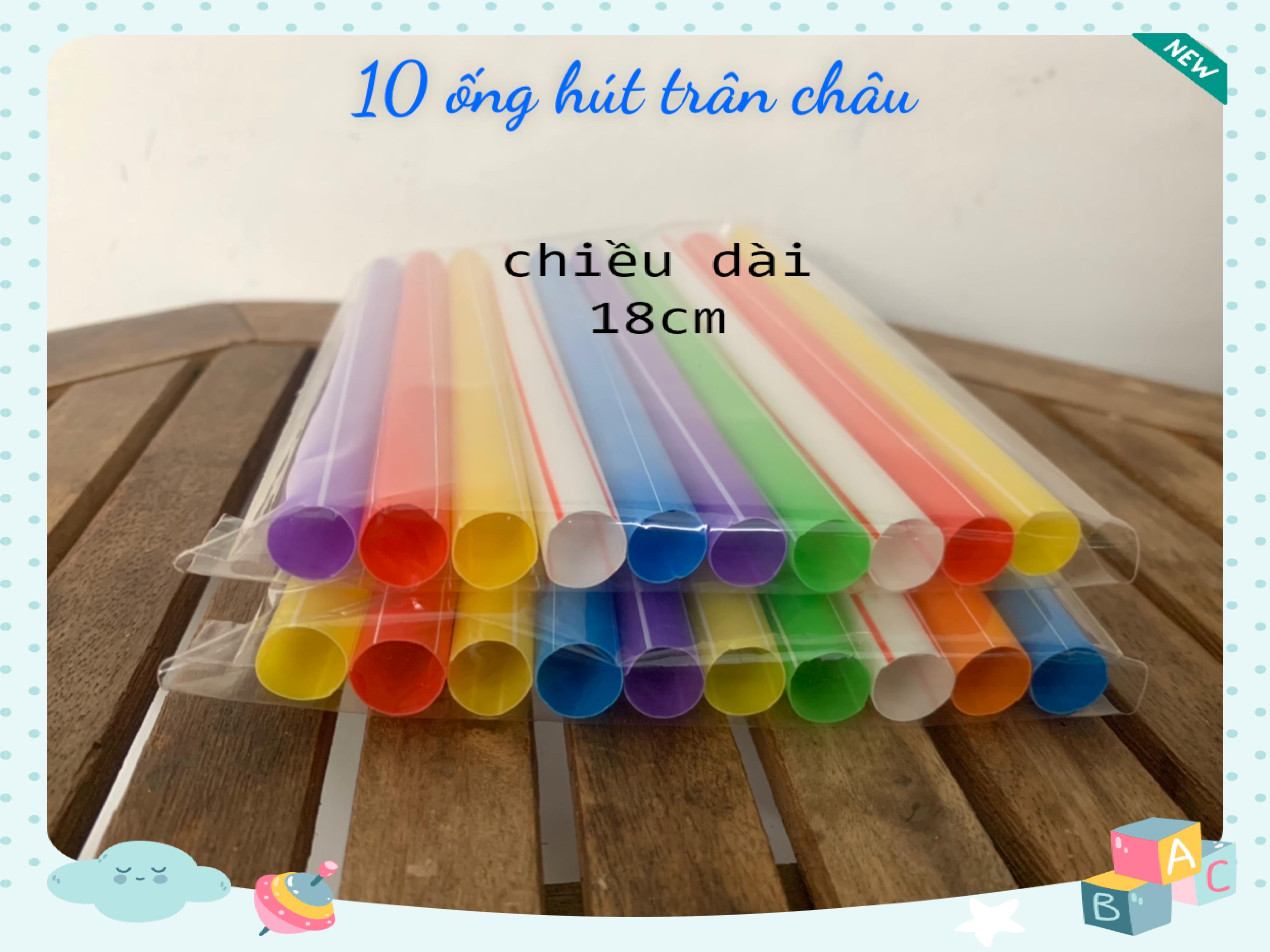 Ống hút nhựa dùng cho trân châu của trà sữa, nước ép sinh tố, trà chanh, có loại mềm và cứng, phi lớn và nhỏ dể chọn lựa