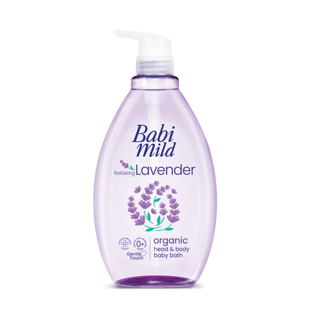 Sữa Tắm Gội Trẻ Em Babi Mild Lavender 800ML