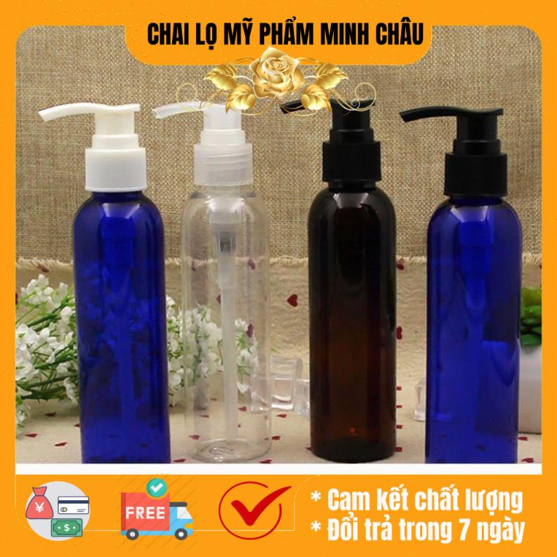 Chai nhựa pet vòi nhấn sữa tắm 150ml/200ml/250ml/ Chai lọ chiết mỹ phẩm