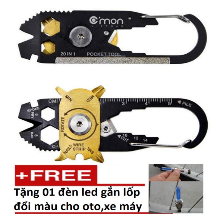 Siêu hot - moc khoa,moc khoa da nang,móc khóa đa năng c'mon tools 20 chức năng trong 1 206436