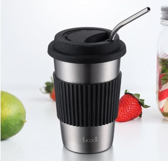 Ly inox 304 có nắp - 8.8x13.8cm 139g 475ml