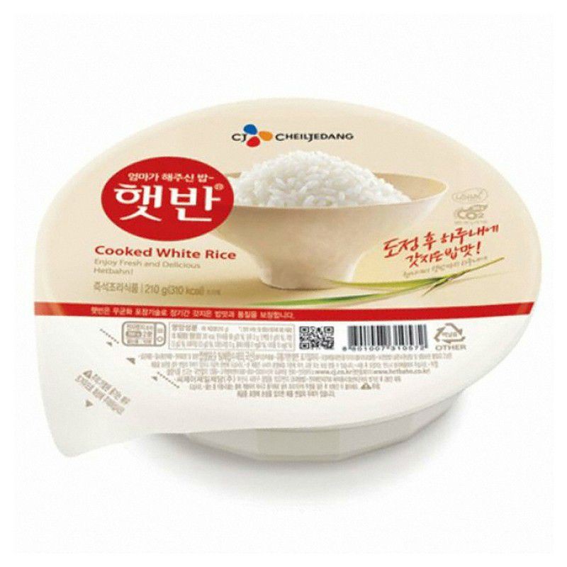 Cơm trắng ăn liền nhập khẩu CJ Hàn Quốc 210g