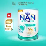 Sản Phẩm Dinh Dưỡng Nestlé NAN OPTIPRO PLUS 1 400G/lon với 5HMO Sản Xuất tại Thụy Sĩ