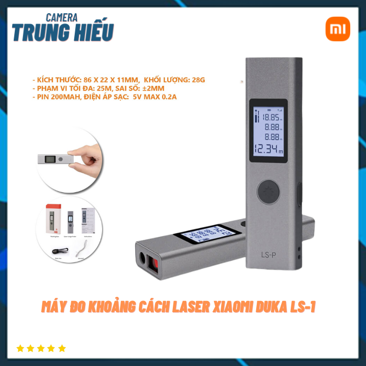 Máy đo khoảng cách bằng tia Laser Xiaomi Duka LS-P - Thước đo khoảng cách laser Xiaomi Duka LS-P