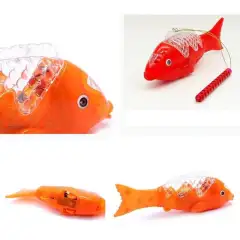 Lồng đèn Trung thu hình cá chép có đèn 3D nhấp nháy
