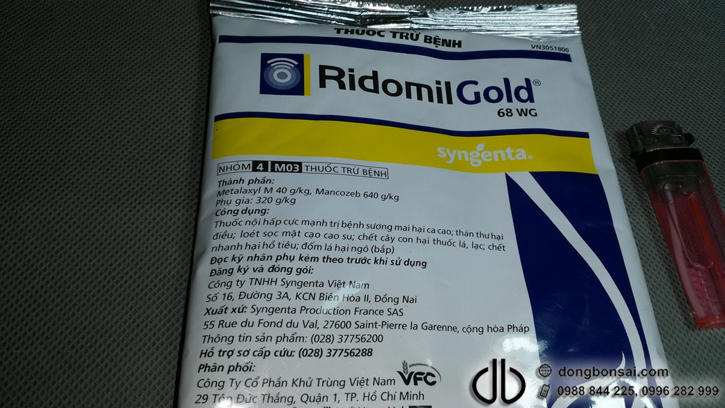 Diệt trừ nấm Ridomil Gold 68WG