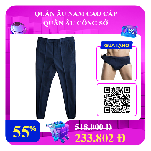 Quần âu cao cấp Quần âu công sở Quần tây nam đẹp thương hiệu Veratino