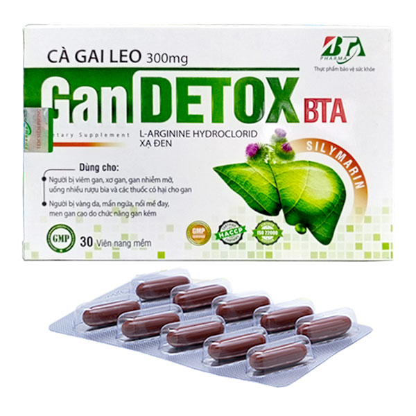 Gan Detox Bta, hỗ trợ thanh nhiệt, giải độc, tăng cường chức năng gan  Hộp
