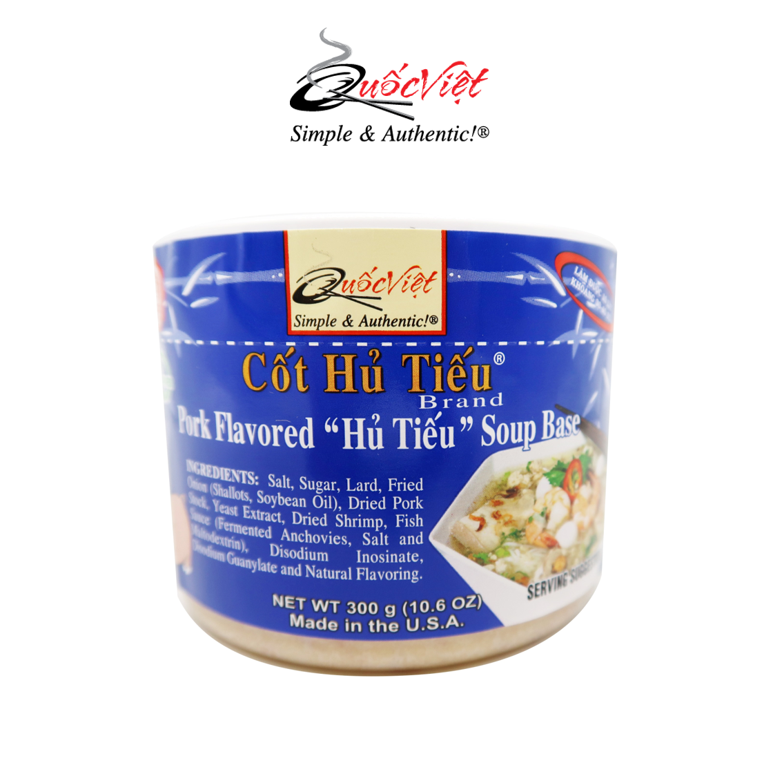 Gia vị Cốt hủ tiếu Quốc Việt - Cốt Súp vị Hũ Tiếu Hộp 300g - VN10455