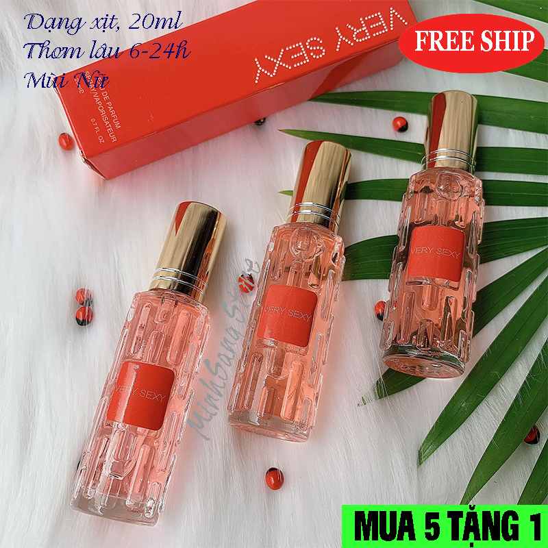COMBO 3 CHAI NƯỚC HOA NỮ CHIẾT PHÁP VERY SEXY 20ML LƯU HƯƠNG 4-12H