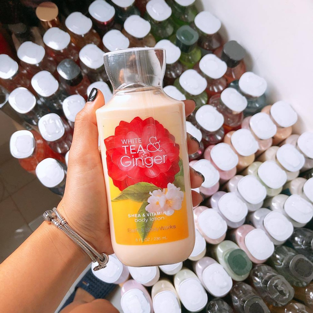 Sữa dưỡng thể nước hoa white tea & ginger bath & body works