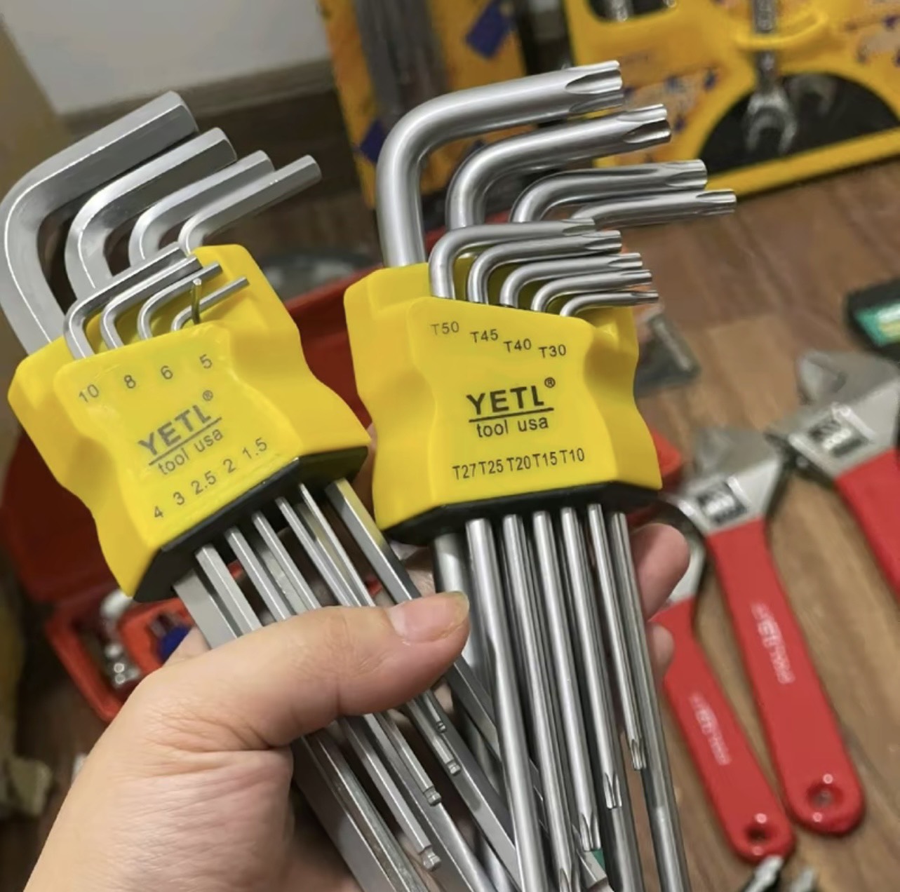 Combo 2 bộ lục giác bi và hoa thị yeti
