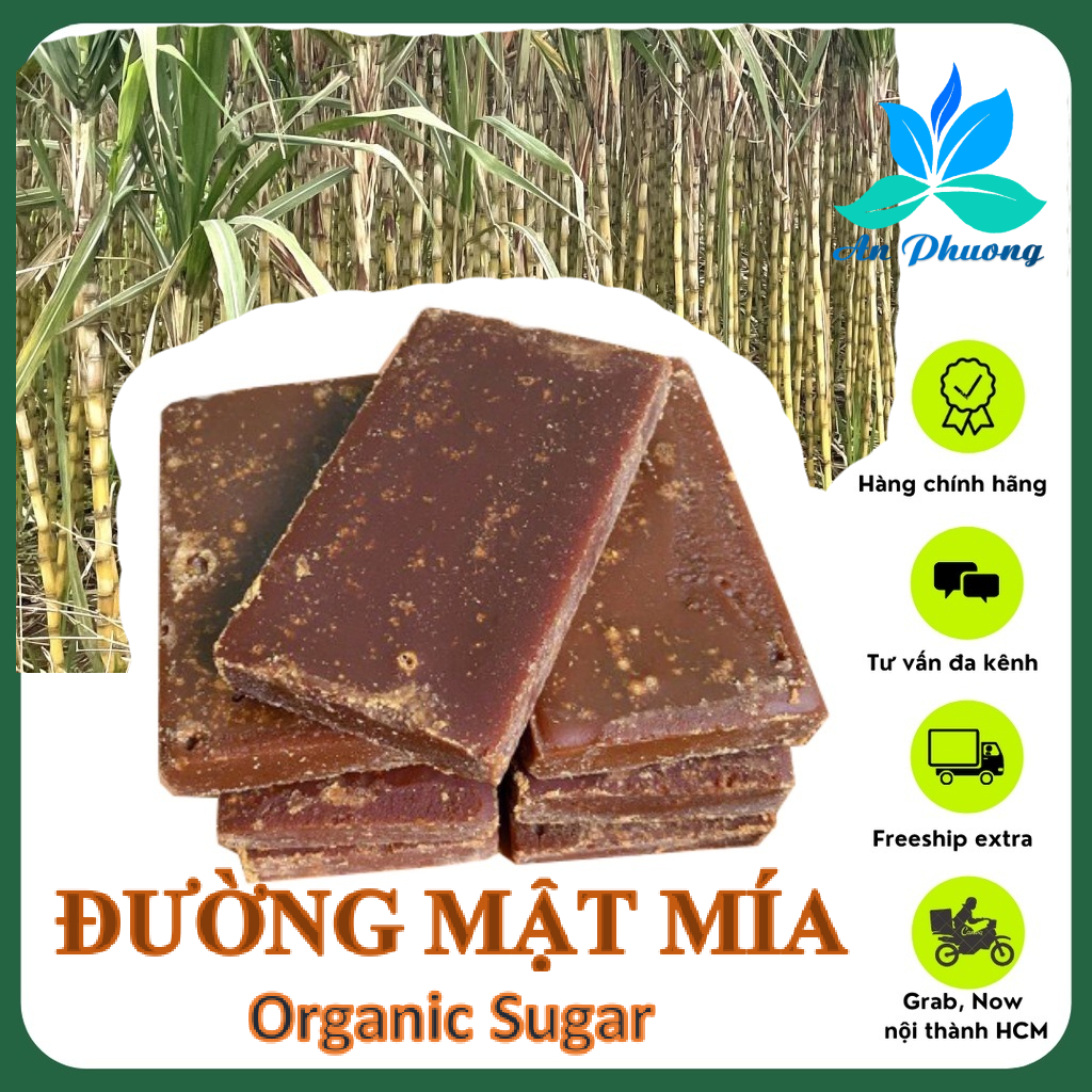  Đường phên mật mía hữu cơ Đường mật mía Nghệ An sạch  1KG - PHUONGAN_SHOP 