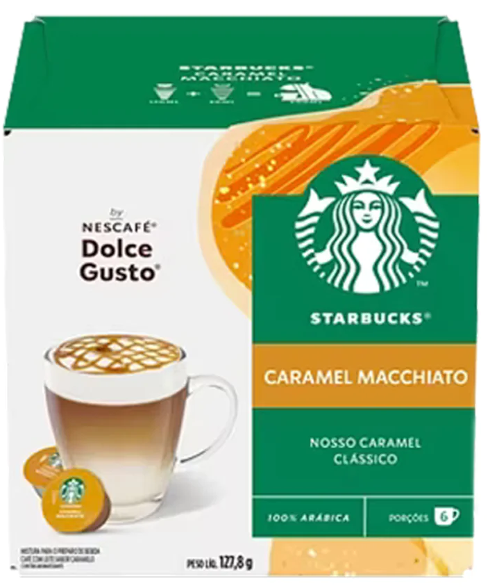 Starbucks® Caramel Macchiato by NESCAFÉ® Dolce Gusto® - 12 Capsules, DATE 09/2024