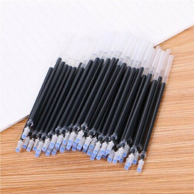 Combo 20 Ngòi Bút Ruột Bút Gel Mực Nước Mực Đen Mực Xanh Mực Tím Cho Học Sinh Sinh Viên