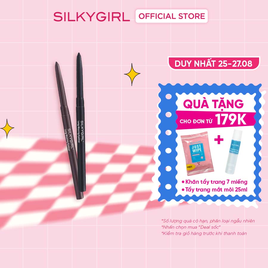 Chì Kẻ Mắt Silkygirl Long Wearing 0.28g