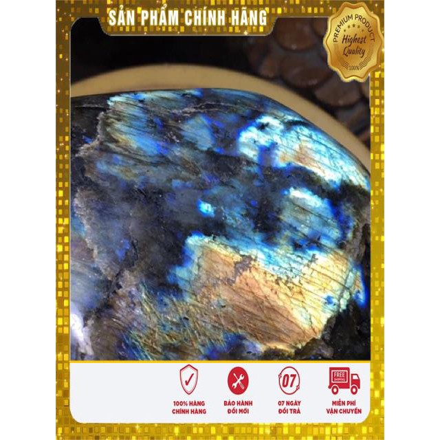Hạt đá xà cừ Labradorite ( Hắc Nguyệt Quang ) - làm vòng tay, đồ handmade HIY