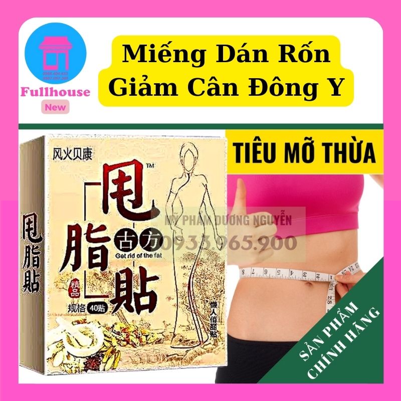 Miếng dán rốn giảm béo giảm cân đốt cháy mỡ thừa đông y hiệu quả