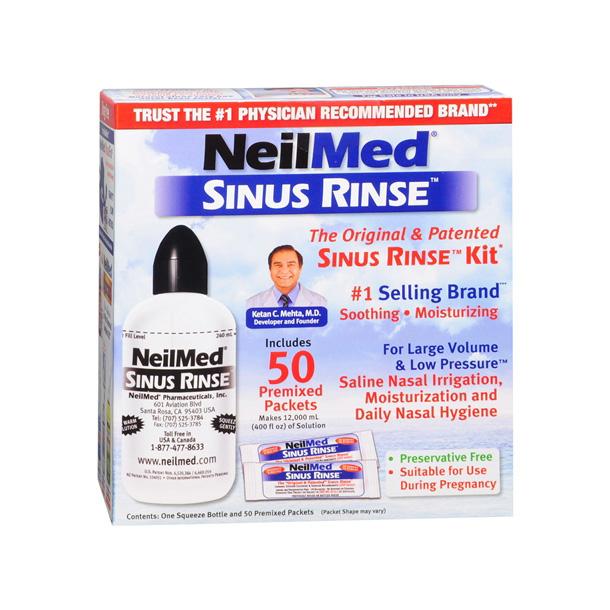 Bình rửa mũi Neil Med Sinus Rinse kèm 50 muối
