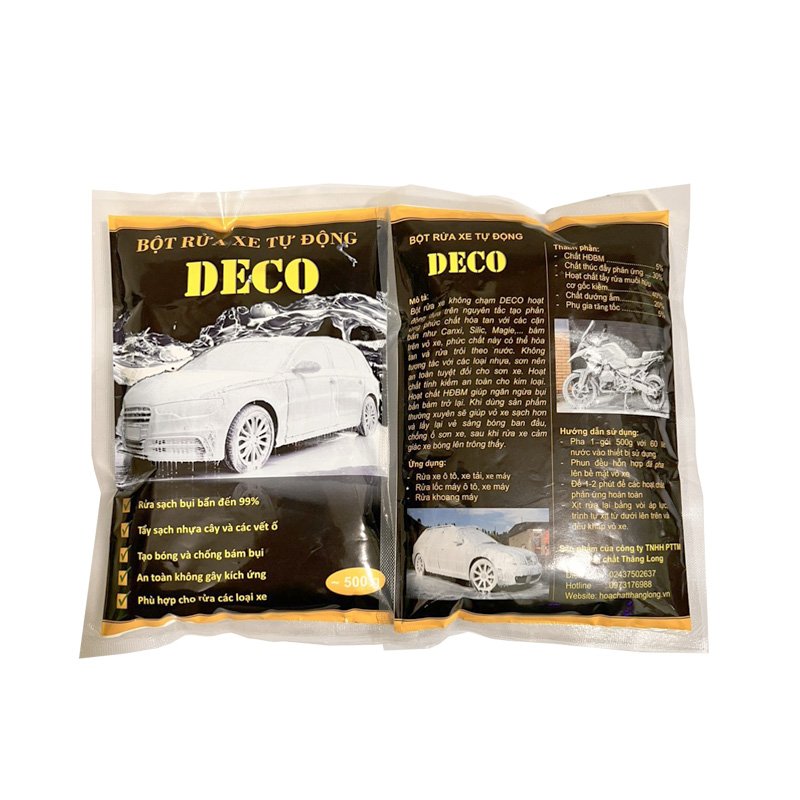 Bột rửa xe không chạm - deco gói 500g
