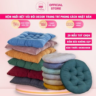Đệm-Ngồi-Bệt-nệm-ngồi-bệt-vải-đũi-Kiểu-Nhật-trang-trí-trà-sữa-cafe-trà-tranh-Bông-Trắng-(-Size-40cm-x-40cm-)