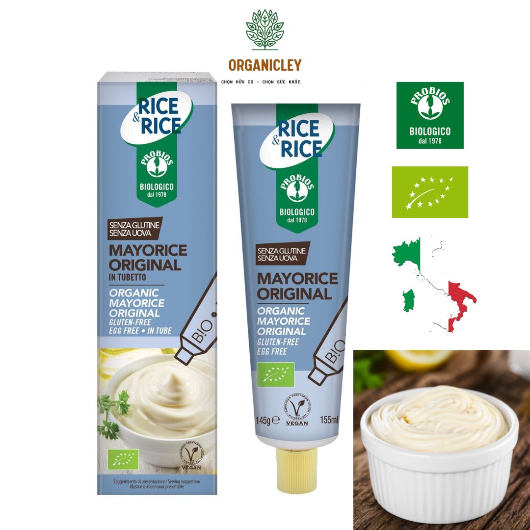Sốt Mayonnaise Hữu Cơ Không Trứng ProBios Organic Mayorice Original 145g - Mayonnaise/ Mayorice - Organicley