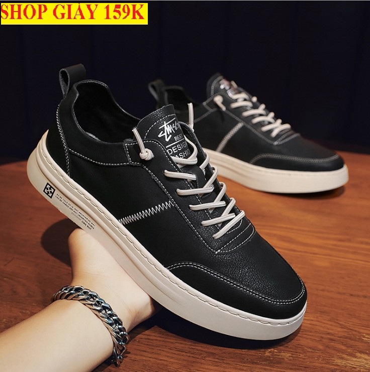 Giày nam đế đúc sneaker nguyên khối ulzzang tăng chiều cao vua giày - 356