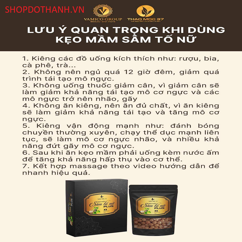 Kẹo Mầm Sâm Tố Nữ Plus - Thảo Mộc 37