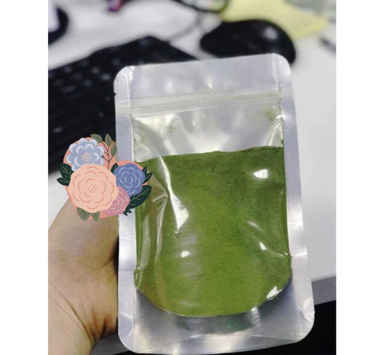 Bột trà xanh đắp mặt nguyên chất -Ngăn ngừa mụn trắng da (100G) .