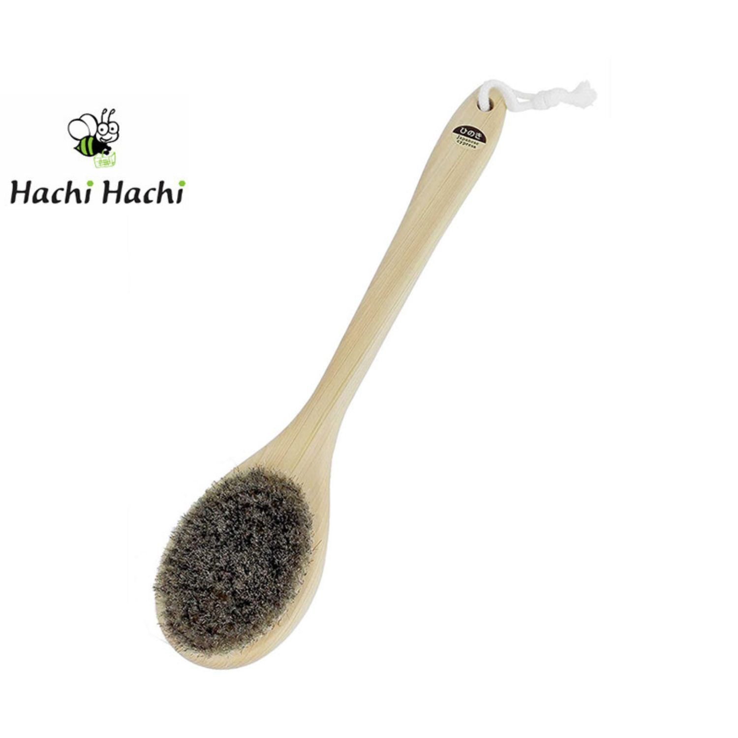 Bàn chải tắm massage cơ thể Ishimizu (lông ngựa) - Hachi Hachi Japan Shop