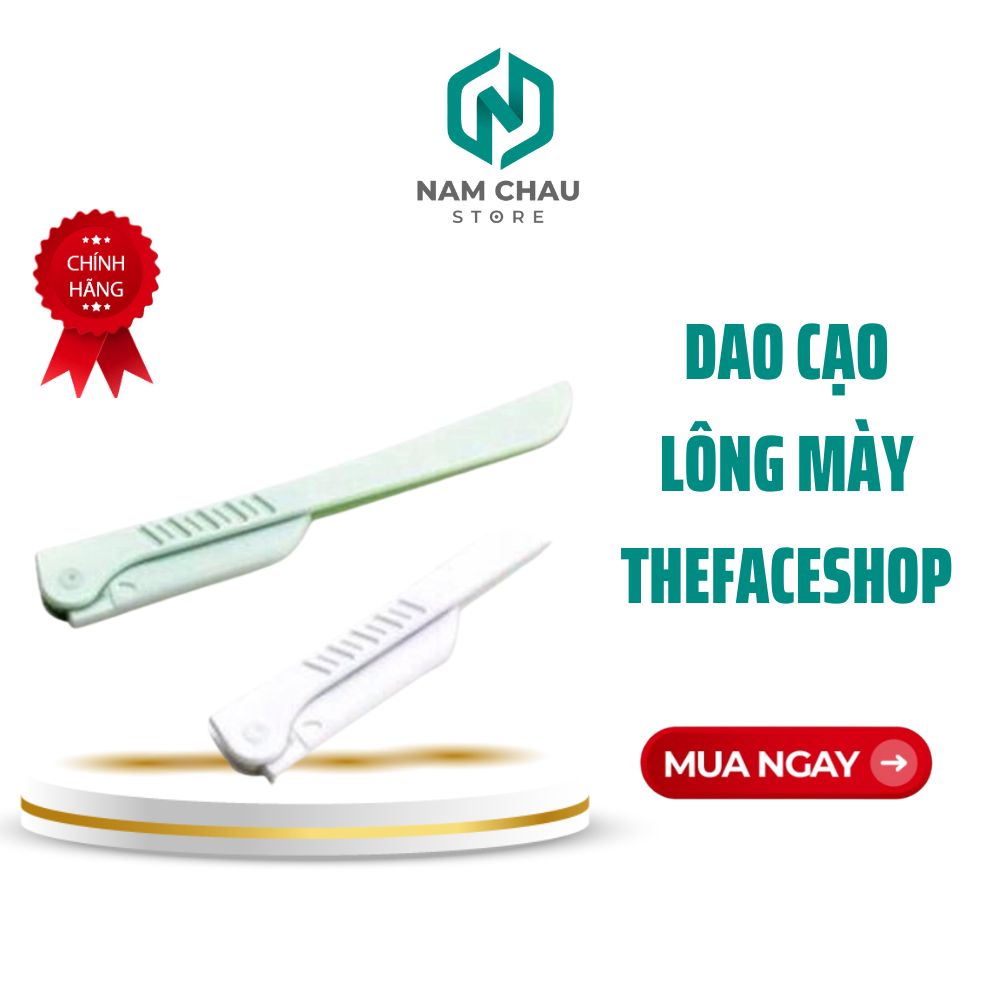 Dao cạo lông mày, chân mày the face shop daily beauty tools folding eyebrow trimmer 2p