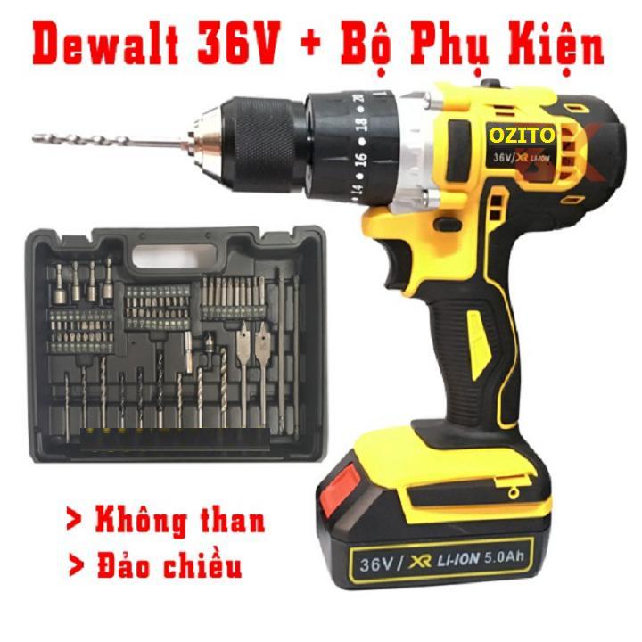 Máy khoan pin, máy khoan bê tông, máy khoan búa, Máy khoan bê tông dùng pin 36V OZITO 2 PIN TẶNG BỘ MŨI KHOAN máy khoan pin, máy bắn vít, máy khoan cầm tay