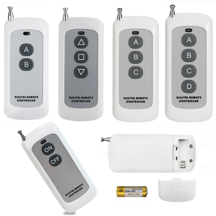 Bộ Tay phát điều khiển từ xa RF433 10m:500m chống nước, remote 433mhz điều khiển thiết bị từ xa trong nhà