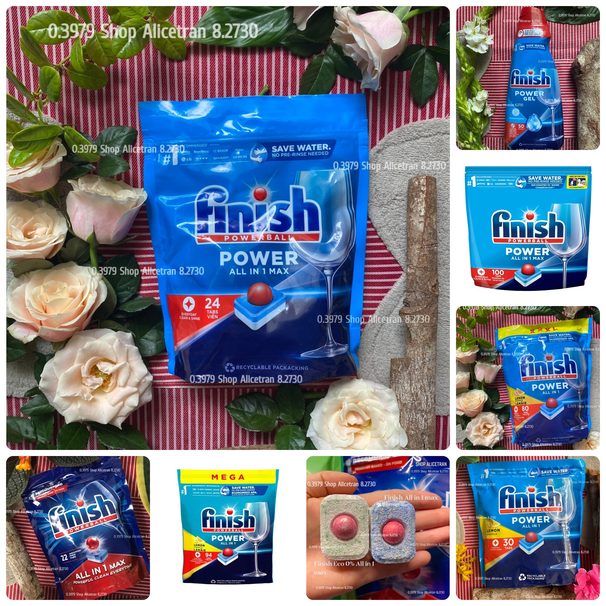 Viên rửa chén bát Finish All in 1 max