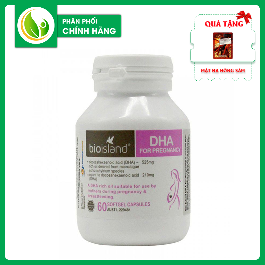 Bio island for prenancy viên uống bổ sung dha cho bà bầu