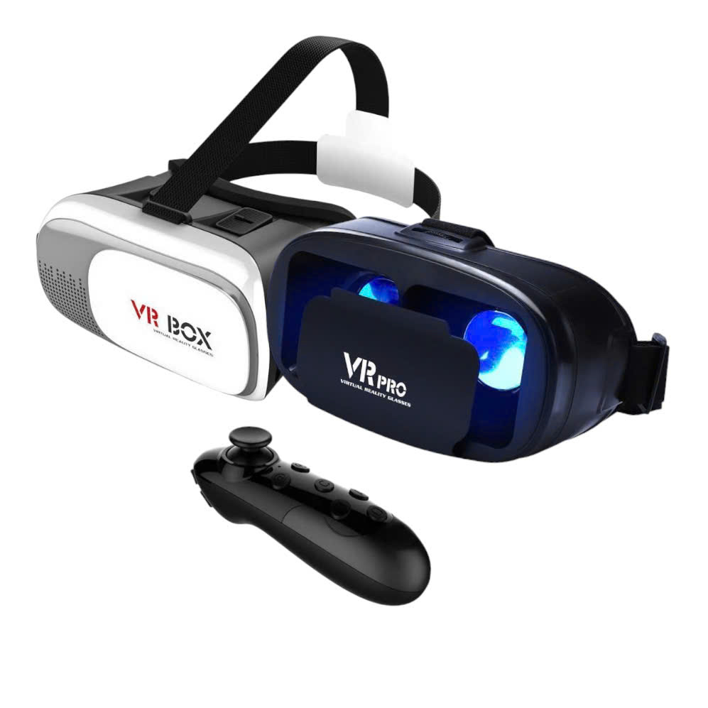 Kính Thực Tế Ảo VRPRO/VR BOX Phiên Bản 2.0, Xem Phim 3D VRBOX V2 Cho Điện Thoại Màn Hình Từ 3.5" Đến 6.7"