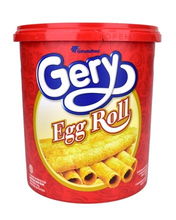 Bánh Quy Cuộn Trứng Gery Egg Roll Chậu 210g
