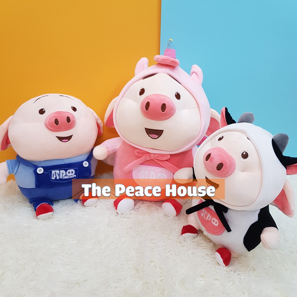 Heo bông tiktok, lợn bông, thú nhồi bông, gấu bông mềm mịn - Thú bông cao cấp, đồ chơi trẻ em, quà tặng thiếu nhi, quà tặng bạn gái, sinh nhật, valentine The Peace House