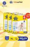 Combo 3 Tã quần UniDry Siêu khô thoáng gói Super Jumbo mới size M76/L68/XL60/XXL54 + 8 miếng