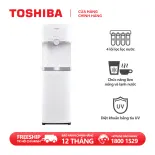 [TRẢ GÓP 0%] Máy lọc nước RO nóng lạnh Toshiba TWP-W1643SV(W) - 4 lõi - Diệt khuẩn bằng đèn UV - Điều khiển cảm ứng - Đèn nhắc thay lõi lọc - Hàng chính hãng bảo hành 12 tháng, chất lượng Nhật Bản