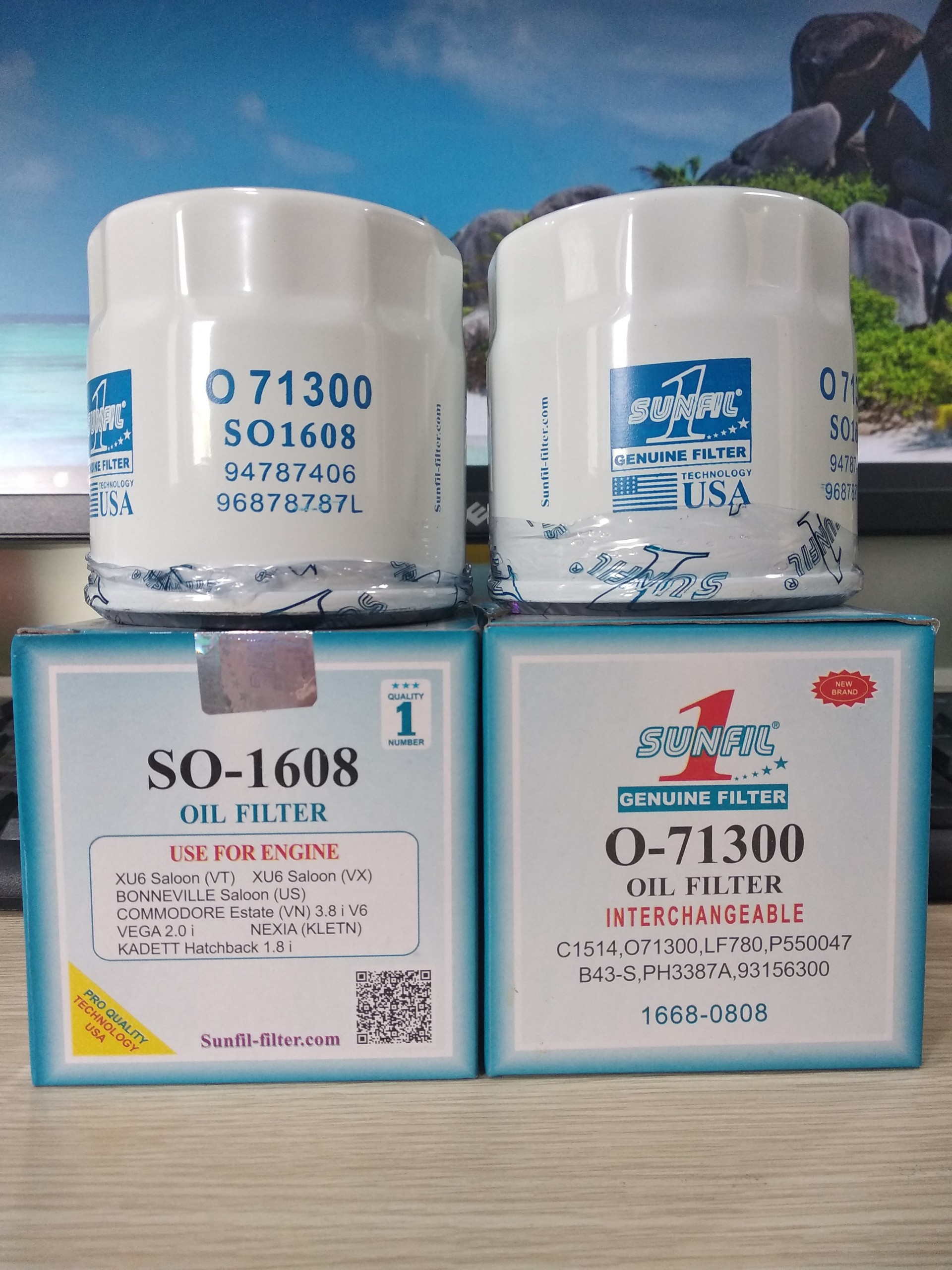 [HCM]Lọc nhớt xe DAEWOO LANOS LACETTI CAPTIVAL - Sunfil 1